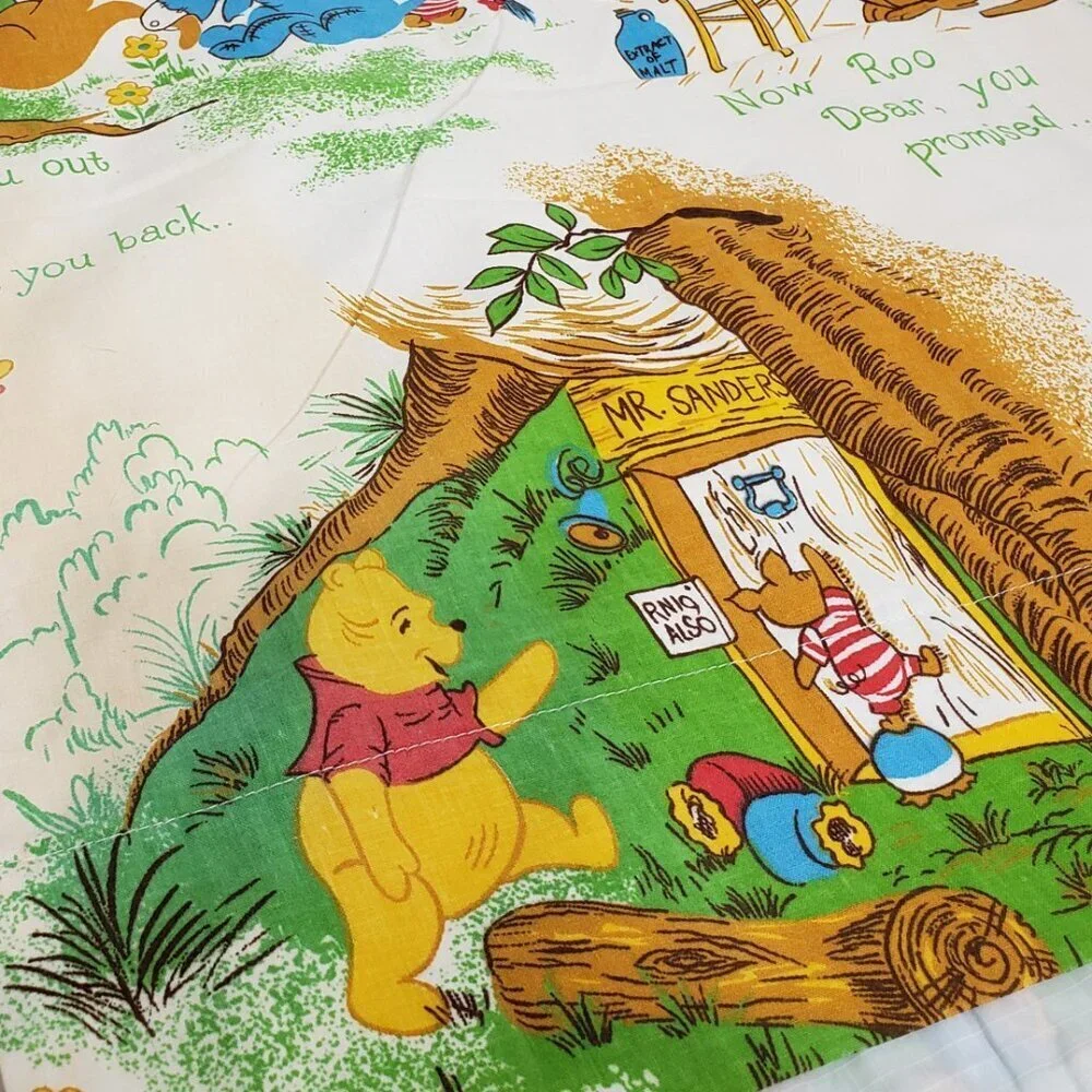 Vintage Disney Winnie the Pooh Curtain Panels